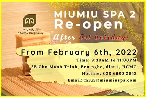 REOPENING MIUMIU SPA 2 AFTER TET HOLIDAY